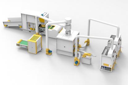 HJ-500 linka na miešanie a plnenie vlákna a špongie